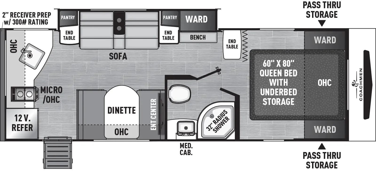 2026 Coachmen Freedom Express Select 247SE - Floor plan