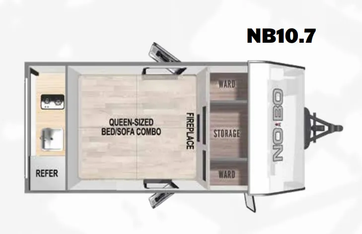 2023 Forest River No Boundaries NB10.7 - Floor plan