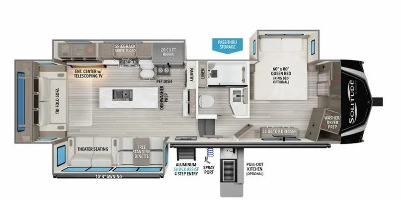 Grand Design Solitude 310GK floor plan