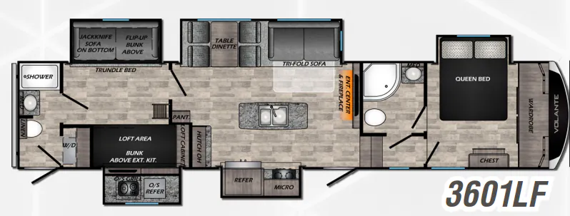 CrossRoads Volante 3601LF floor plan