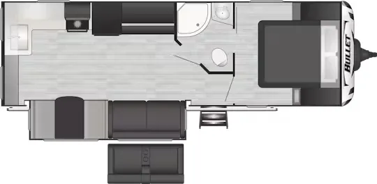 Keystone Bullet Premium 258RKSWE floor plan