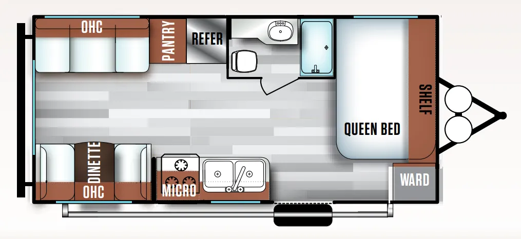 Forest River Salem Cruise Lite 191RDXL floor plan