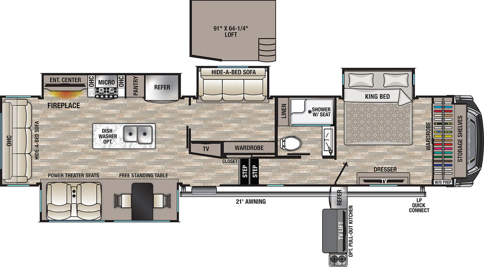 2021 Forest River Cedar Creek 377BH