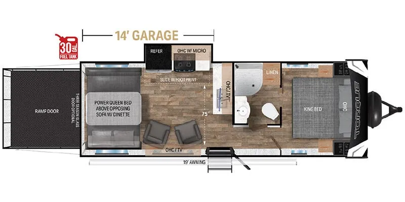 Heartland Torque TQ T264 floor plan