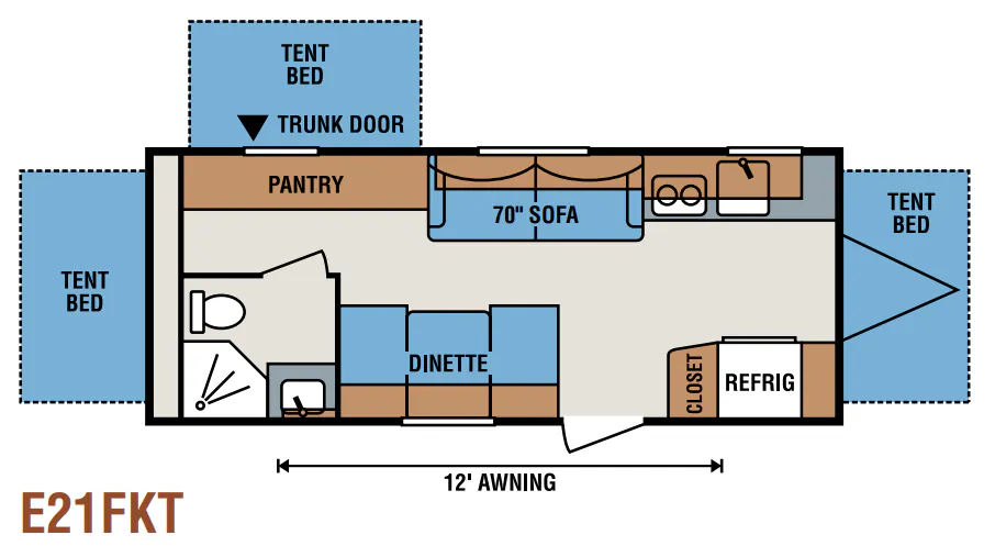 K-Z Spree Escape E21FKT floor plan