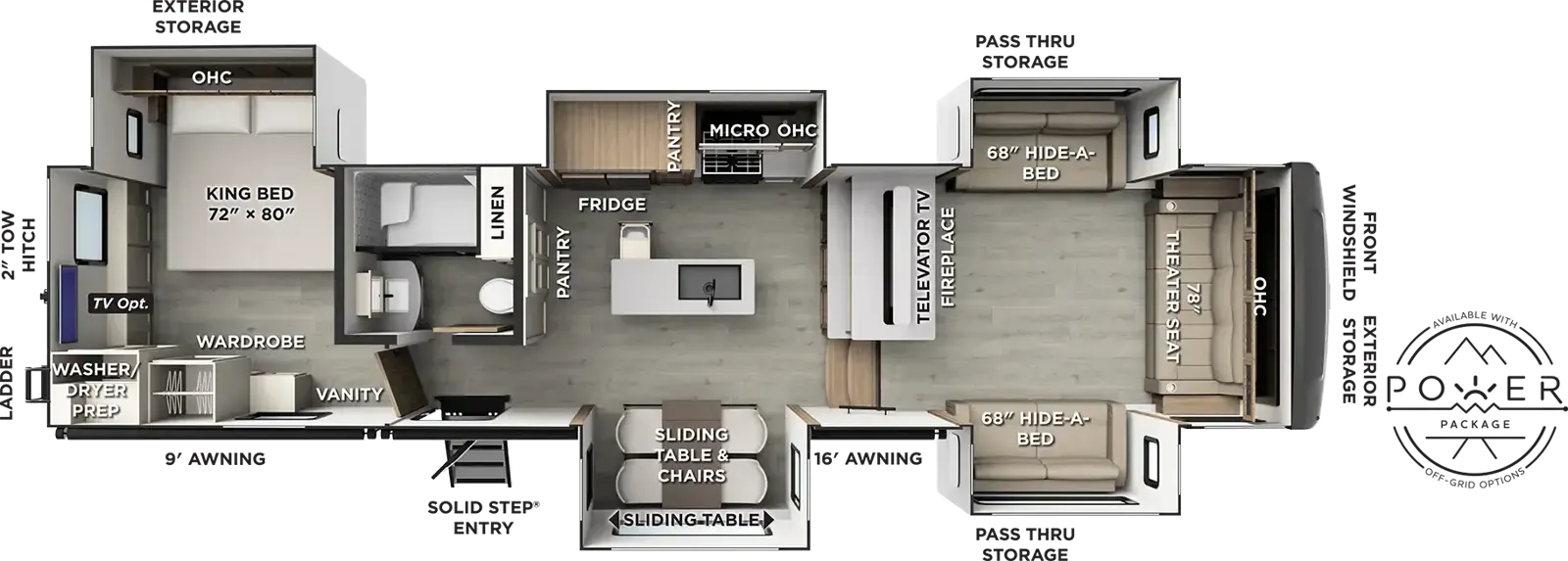 Forest River Flagstaff Classic 402CFL floor plan