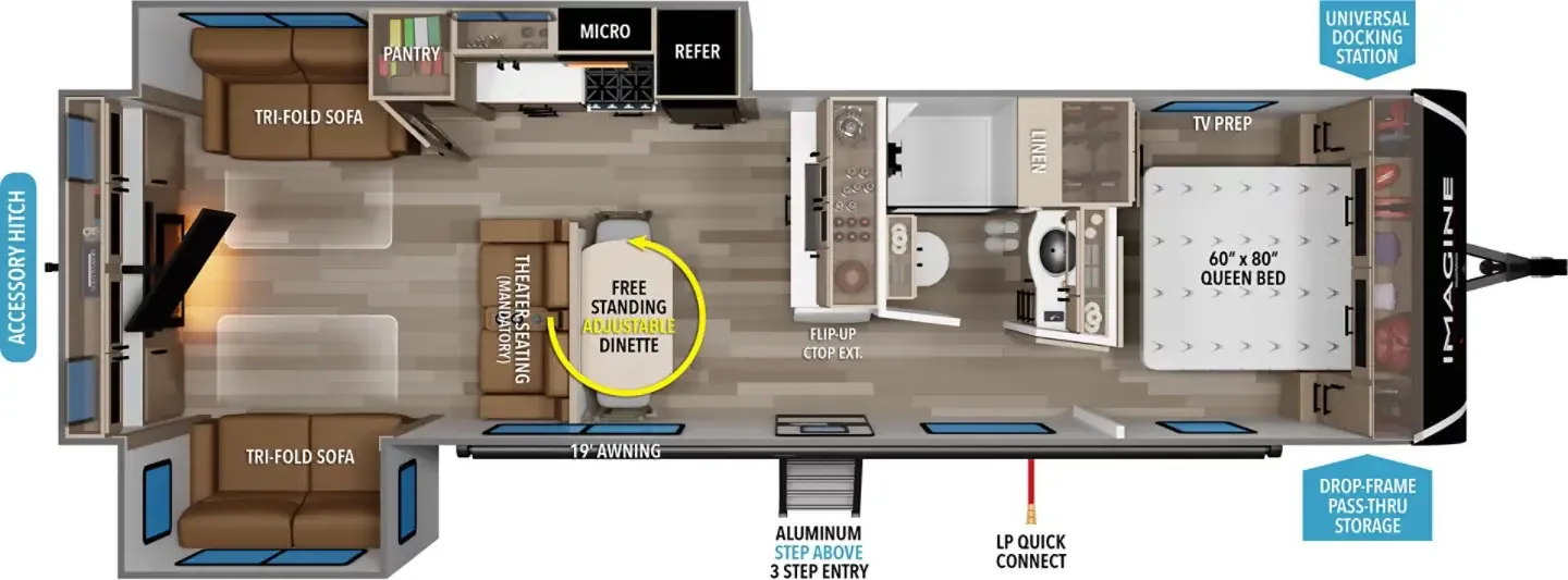 Grand Design Imagine 3100RD floor plan
