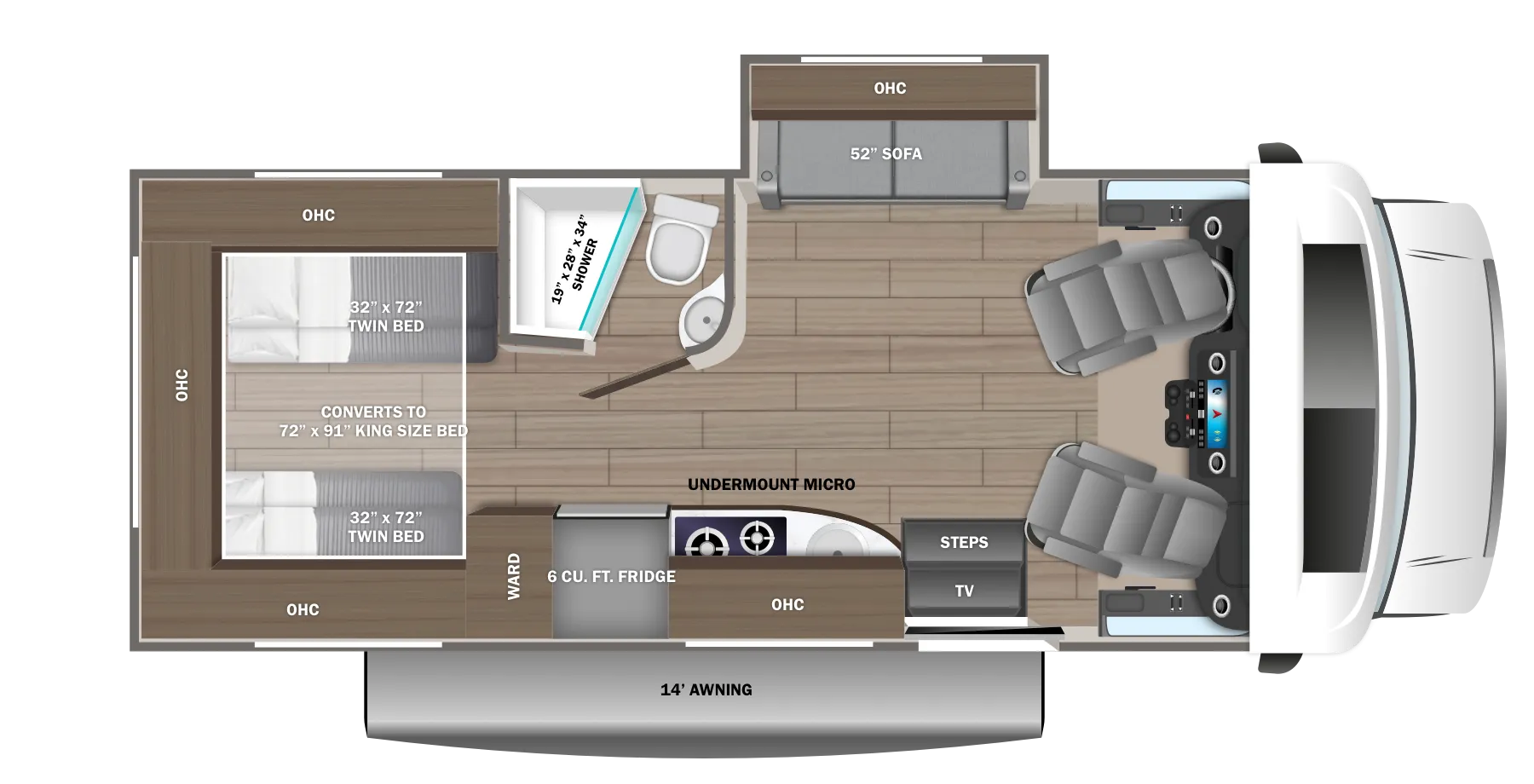 Jayco Melbourne Prestige 24TP floor plan