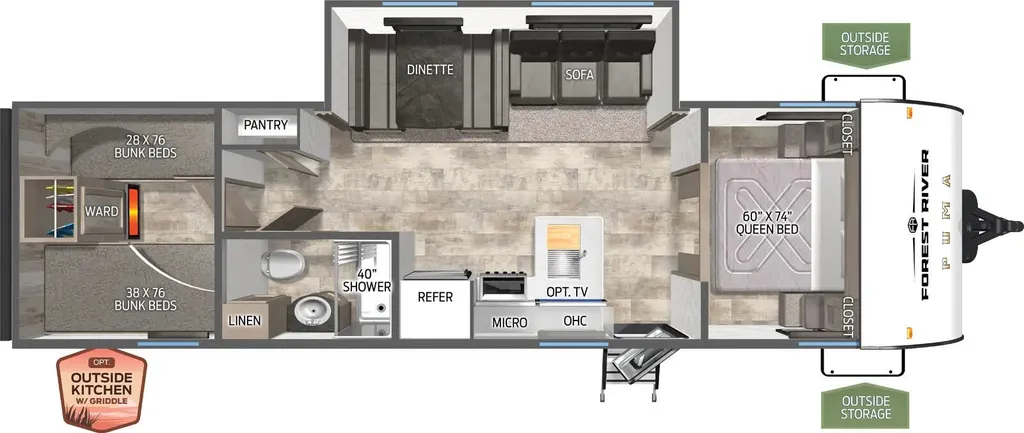 2026 Palomino Puma Camping Edition 304BHCE floor plan