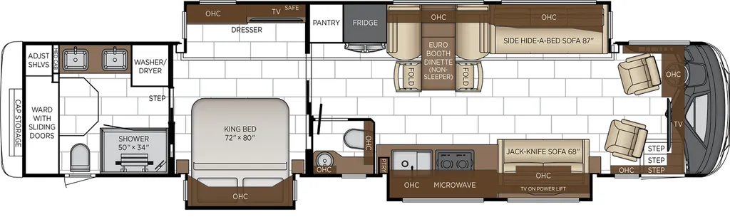 2027 Newmar Mountain Aire 4551 floor plan