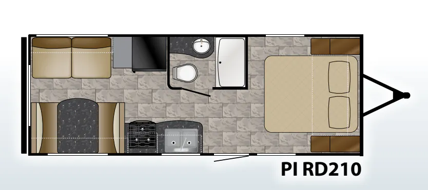 Heartland Pioneer RD210 floor plan