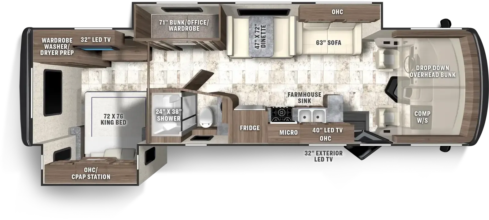 Coachmen Pursuit 31ES floor plan