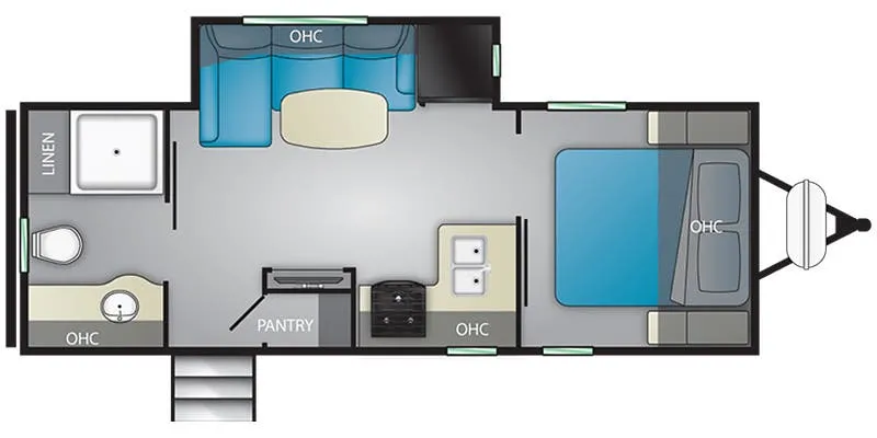 Heartland Wilderness WD 2400 RB floor plan