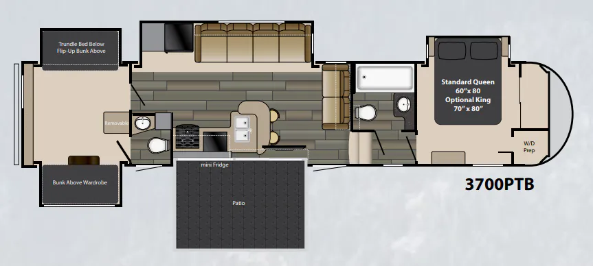 Heartland Gateway 3700PTB floor plan