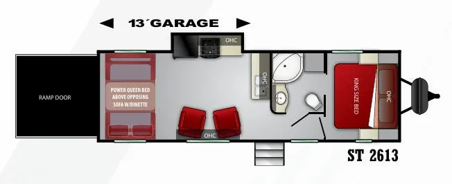 Cruiser RV Stryker ST-2613 floor plan