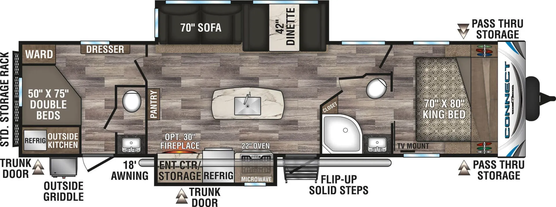 K-Z Connect C332BHK floor plan