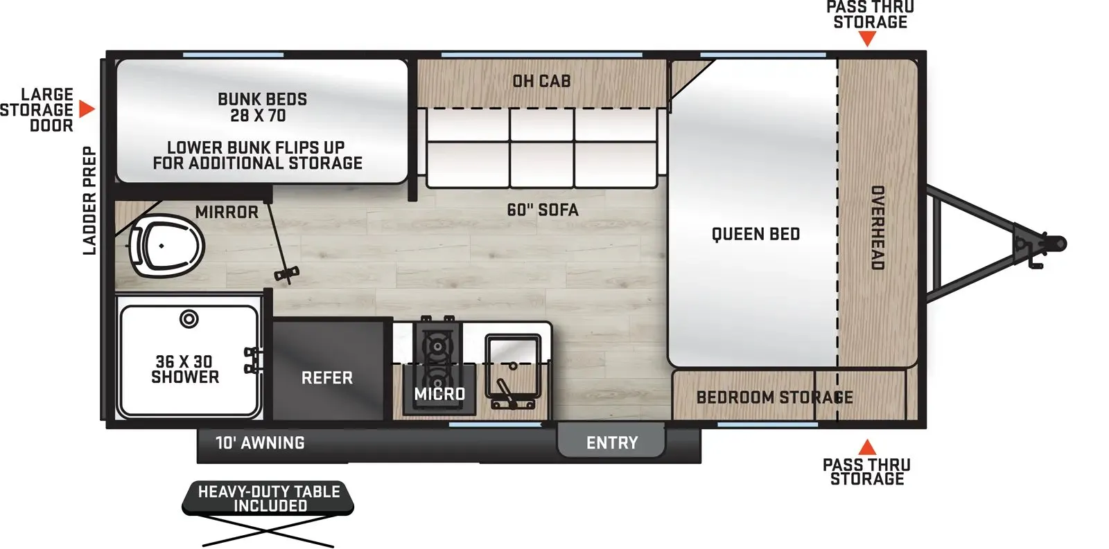 Coachmen Catalina Summit Series 7 164BH - DSO floor plan