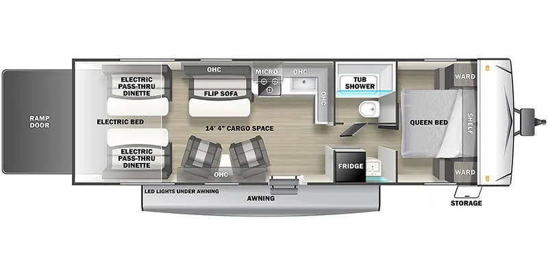 Forest River Stealth FQ2514 floor plan