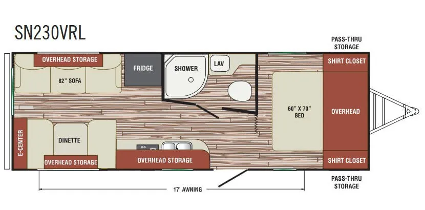 Venture RV Sonic SN230VRL floor plan
