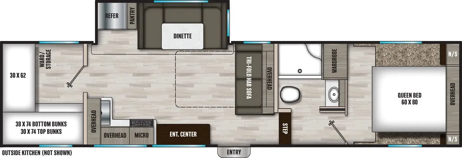 Shasta Phoenix 274BH floor plan