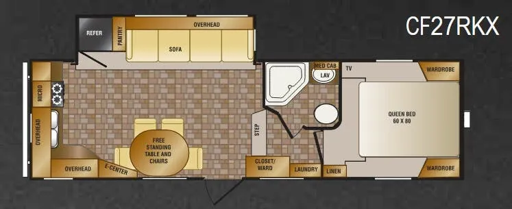 CrossRoads Cruiser CF27RKX floor plan