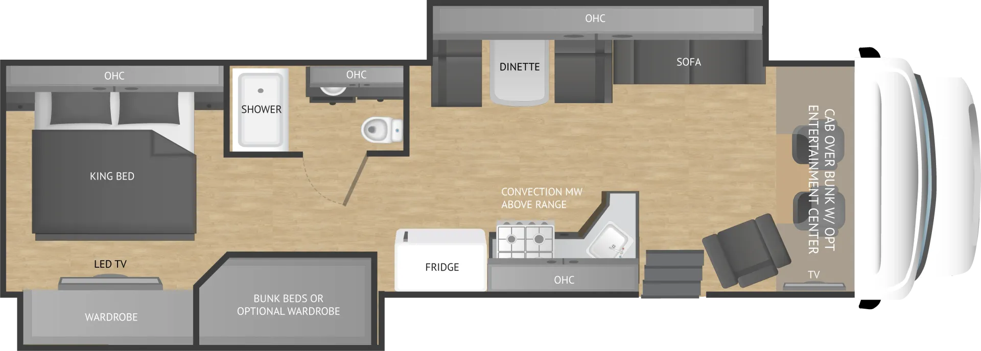 2024 NeXus RV Ghost 36DS - Floor plan