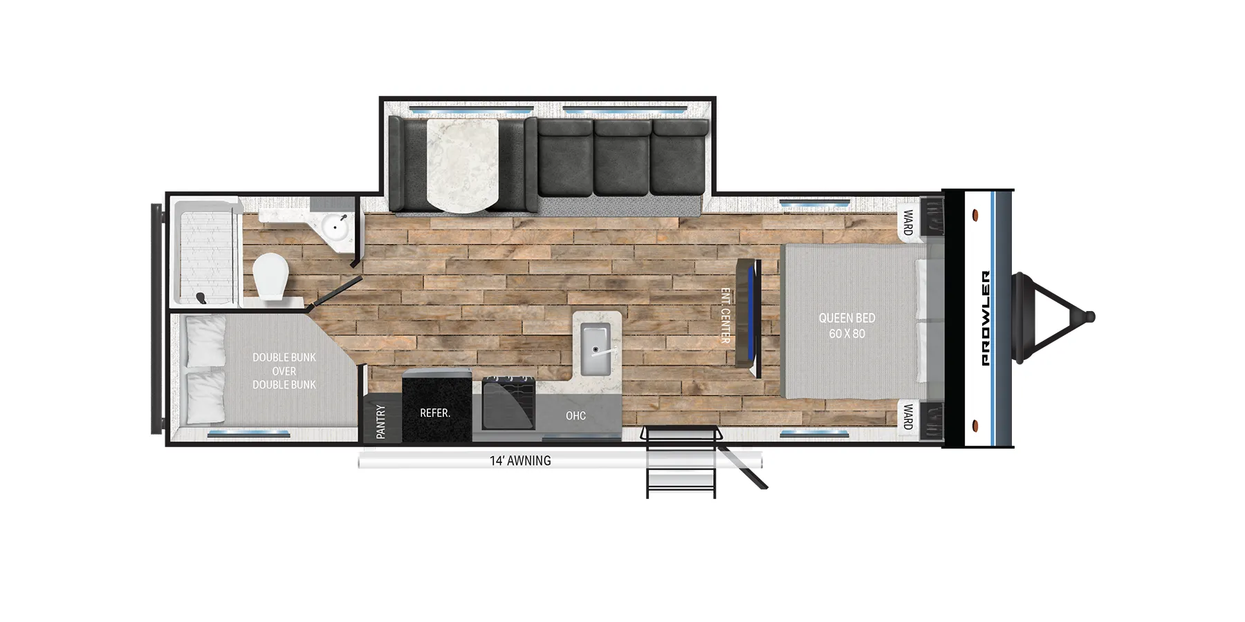 Heartland Prowler Lynx 2650BHX floor plan