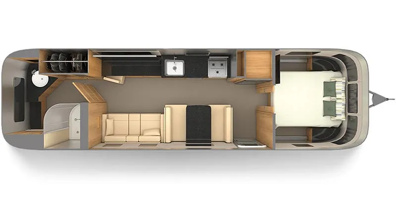 2021 Airstream Classic 33FB floor plan