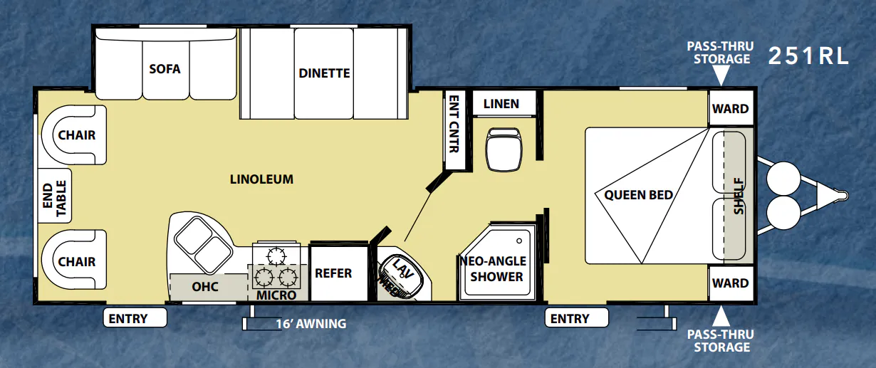 Forest River Salem Cruise Lite 251RL floor plan