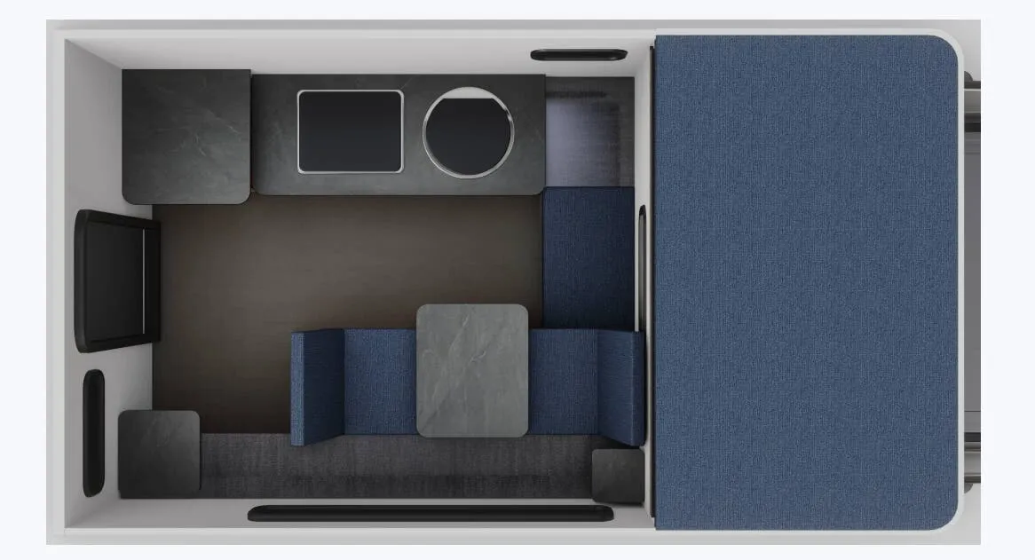 Four Wheel Camper Grandby SIDE DINETTE floor plan