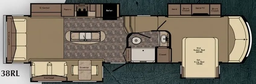 CrossRoads Cameo 38RL floor plan