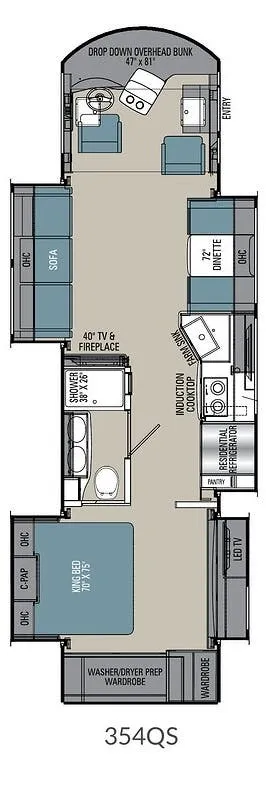 Coachmen Sportscoach SRS 354QS floor plan