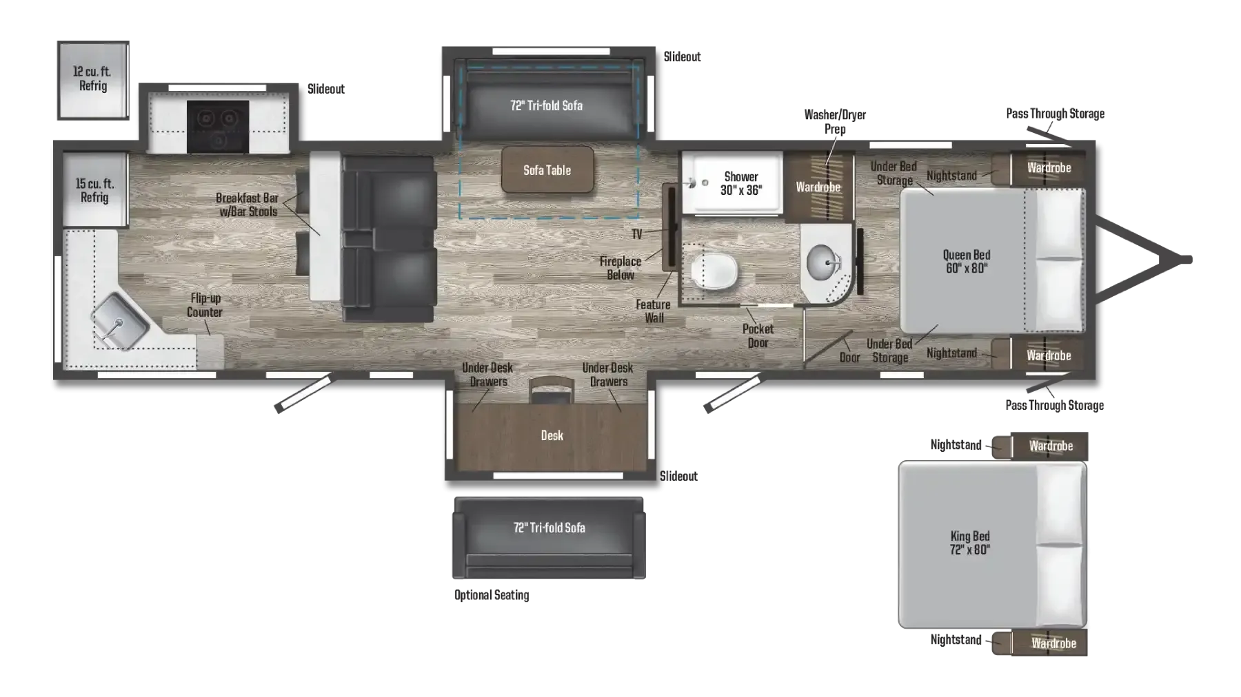 Winnebago Voyage 3438RK floor plan