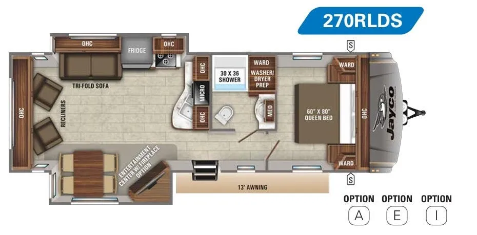 Jayco Eagle HT 270RLDS floor plan