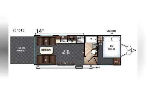 2018 Forest River Vengeance 23FB13 - Floor plan