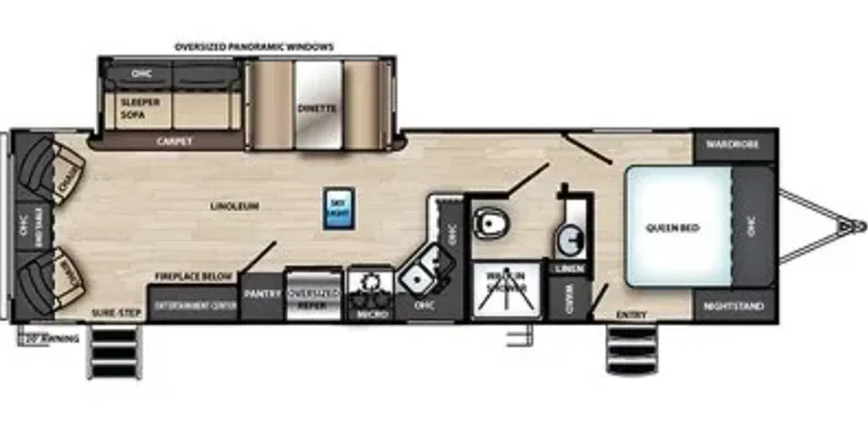 Forest River Vibe 29RL floor plan