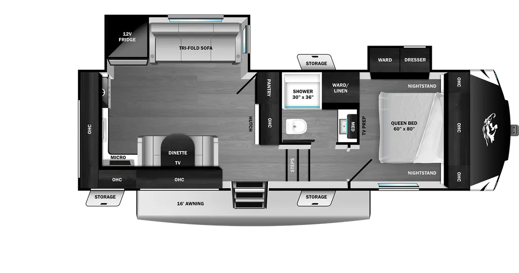 2026 Open Range ROAMER LITE DUTY 24MLDS floor plan