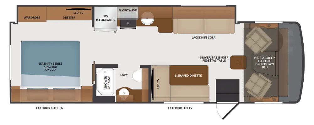 Fleetwood Flair 29M floor plan