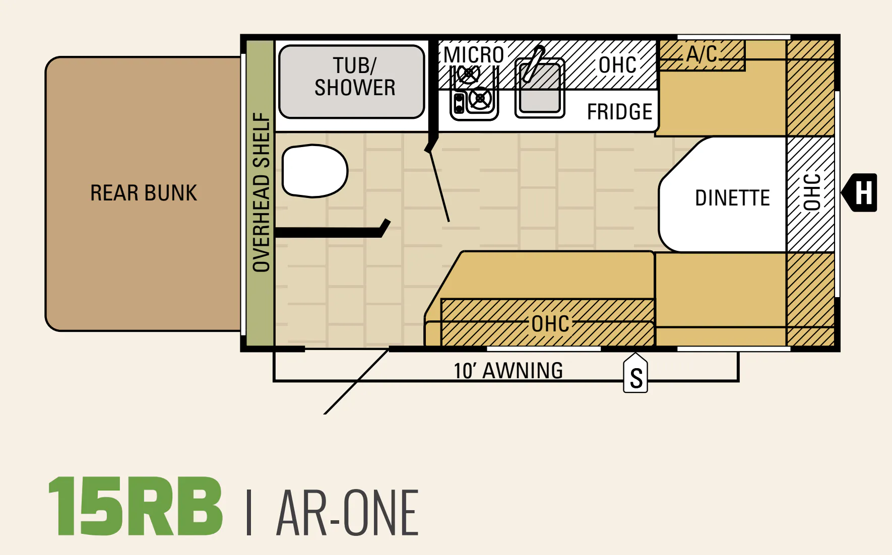 Starcraft AR-ONE 15RB floor plan