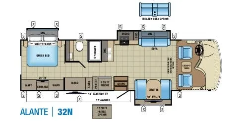 Jayco Alante 32N floor plan