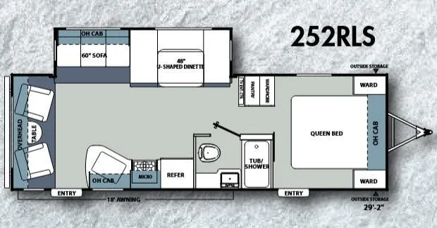 Coachmen Catalina Santara 252RLS floor plan