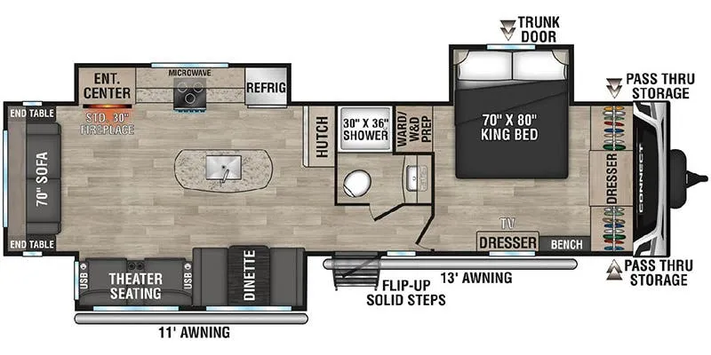 K-Z Connect C313MK floor plan