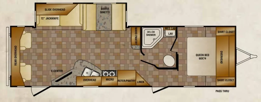 CrossRoads Z-1 1 ZT291RL floor plan