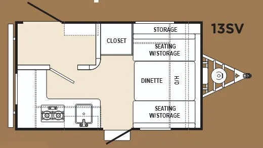 Forest River Viking 13SV floor plan