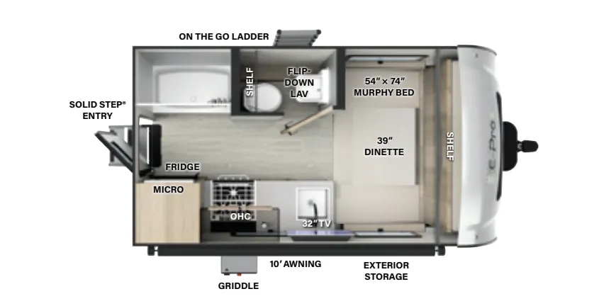 Forest River Flagstaff E-Pro E15FD floor plan