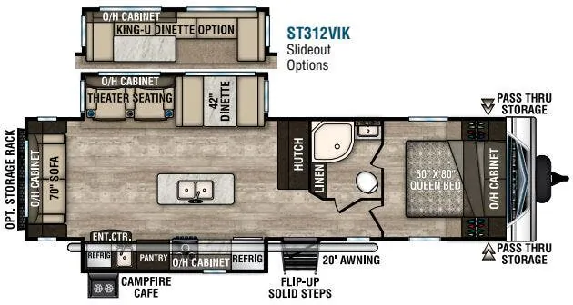 Venture RV SportTrek ST312VIK floor plan