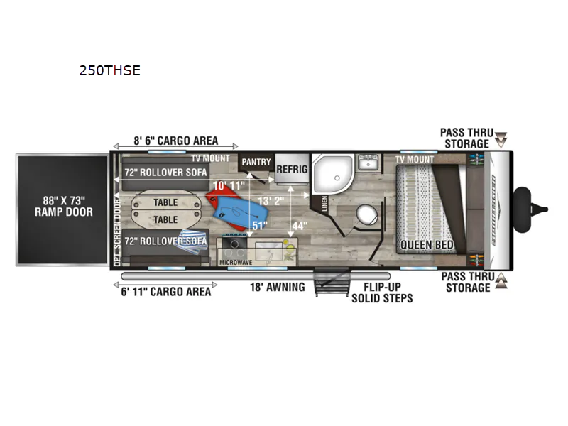2022 K-Z Sportsmen SE 250THSE - Floor plan