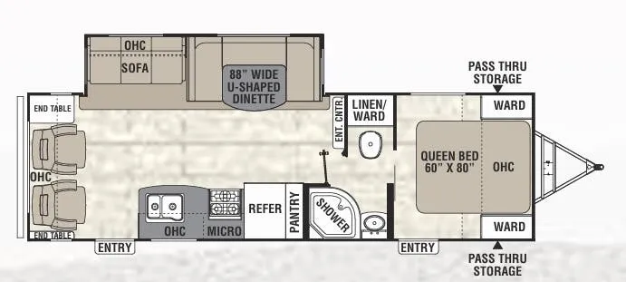 Coachmen Freedom Express Liberty Edition 281 RLDSLE floor plan