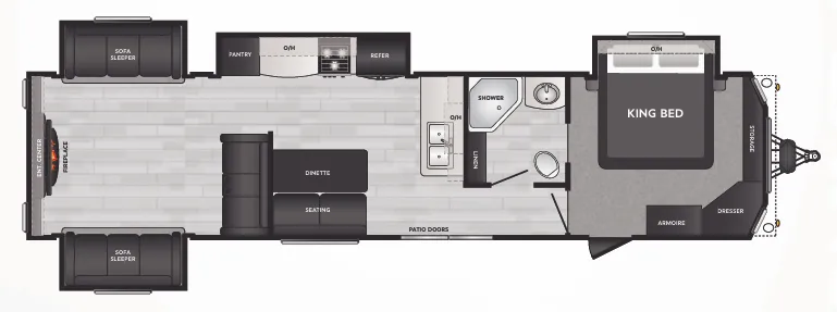 2023 Keystone Residence 40RDEN floor plan