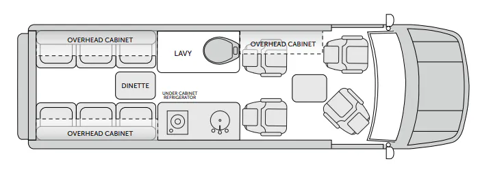 American Coach American Patriot MD4 Dinette floor plan